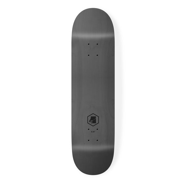 the 4 skateboard company hex lazer series skateboard deck black